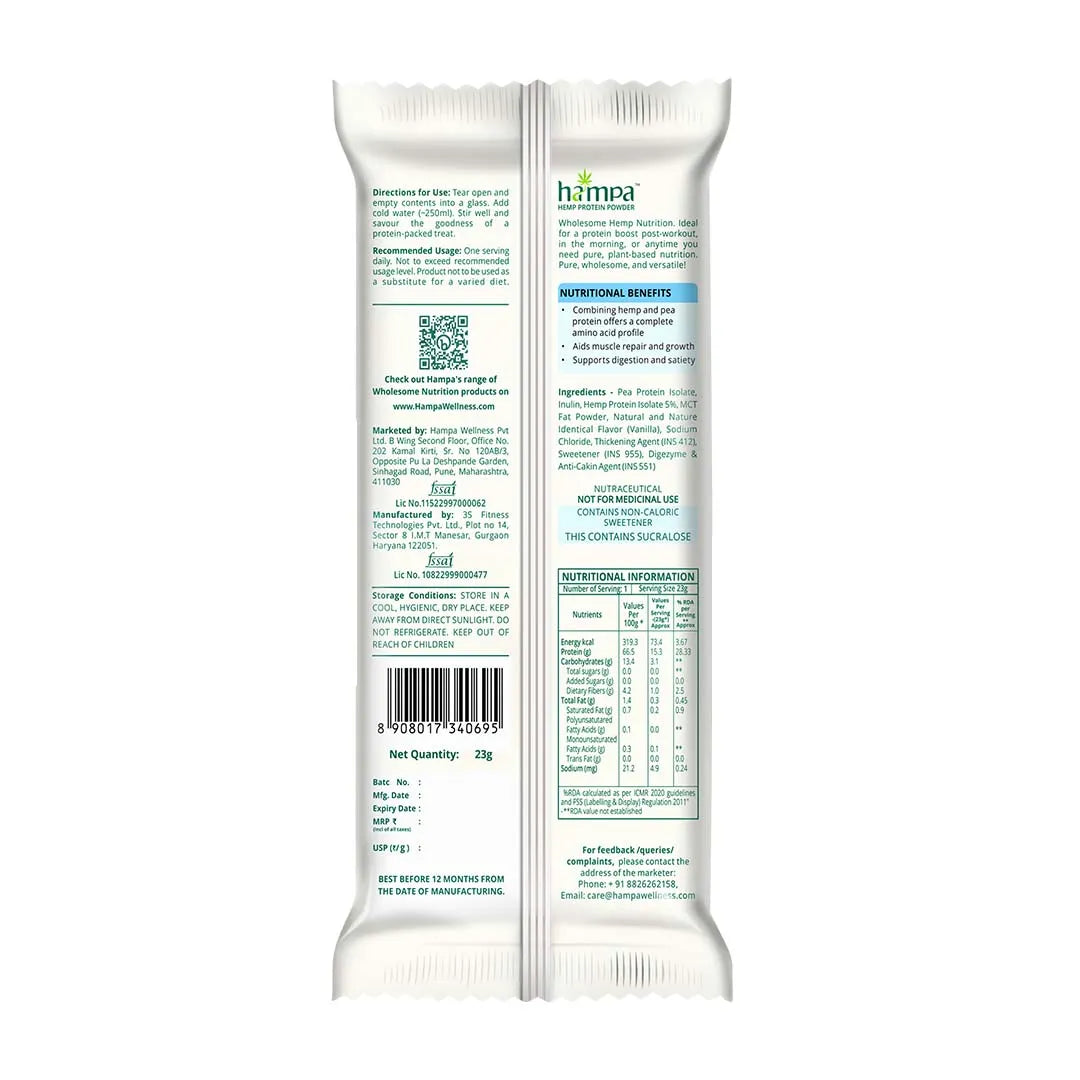 Hemp Protein Powder - Vanilla Flavour