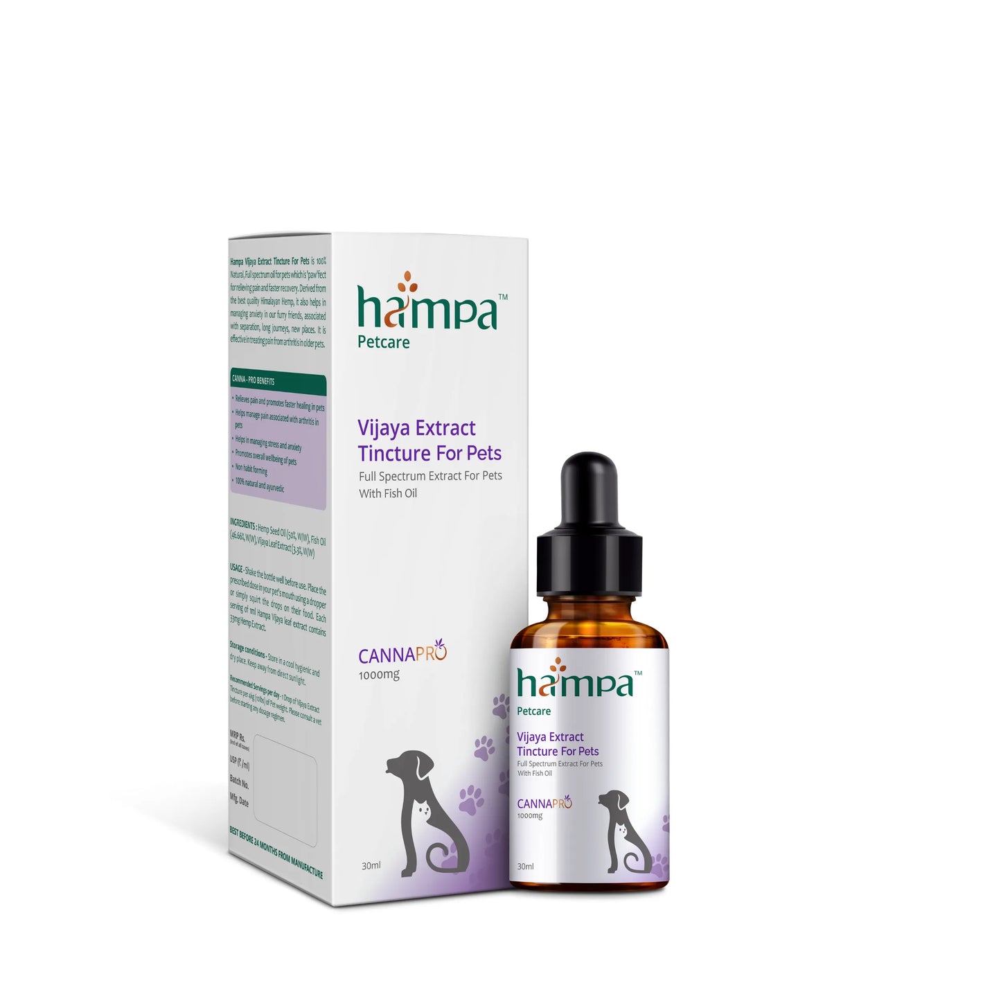 Hampa Vijaya Tincture for Pets - 30ml