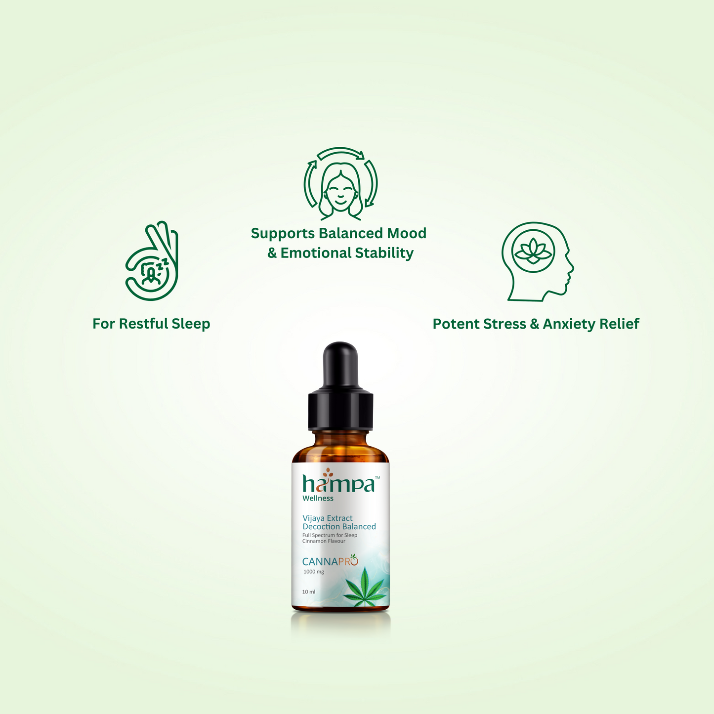Ayurvedic Hemp Extract - Balanced Vijaya Tonic 10ml