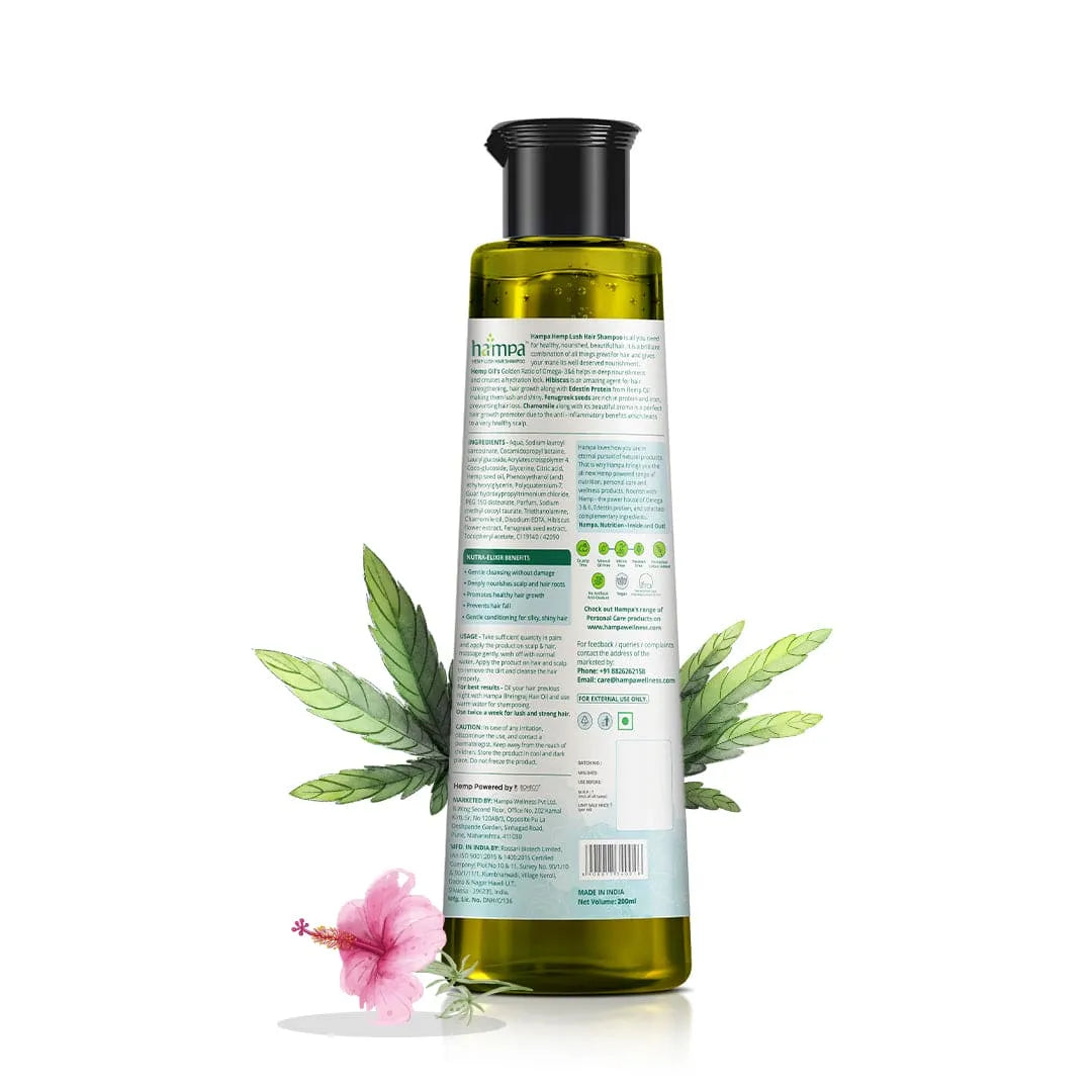 Hemp Amla Hair Oil 100ml + Hemp Lush Hair Shampoo 200ml