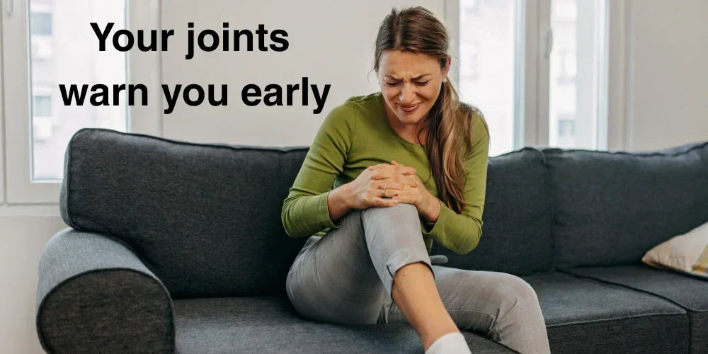 Young Indian adult experiencing early joint pain and knee discomfort