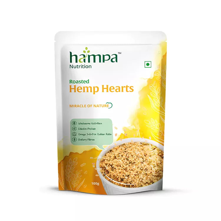 Roasted Hemp Hearts - Plain Roasted, 100gX2