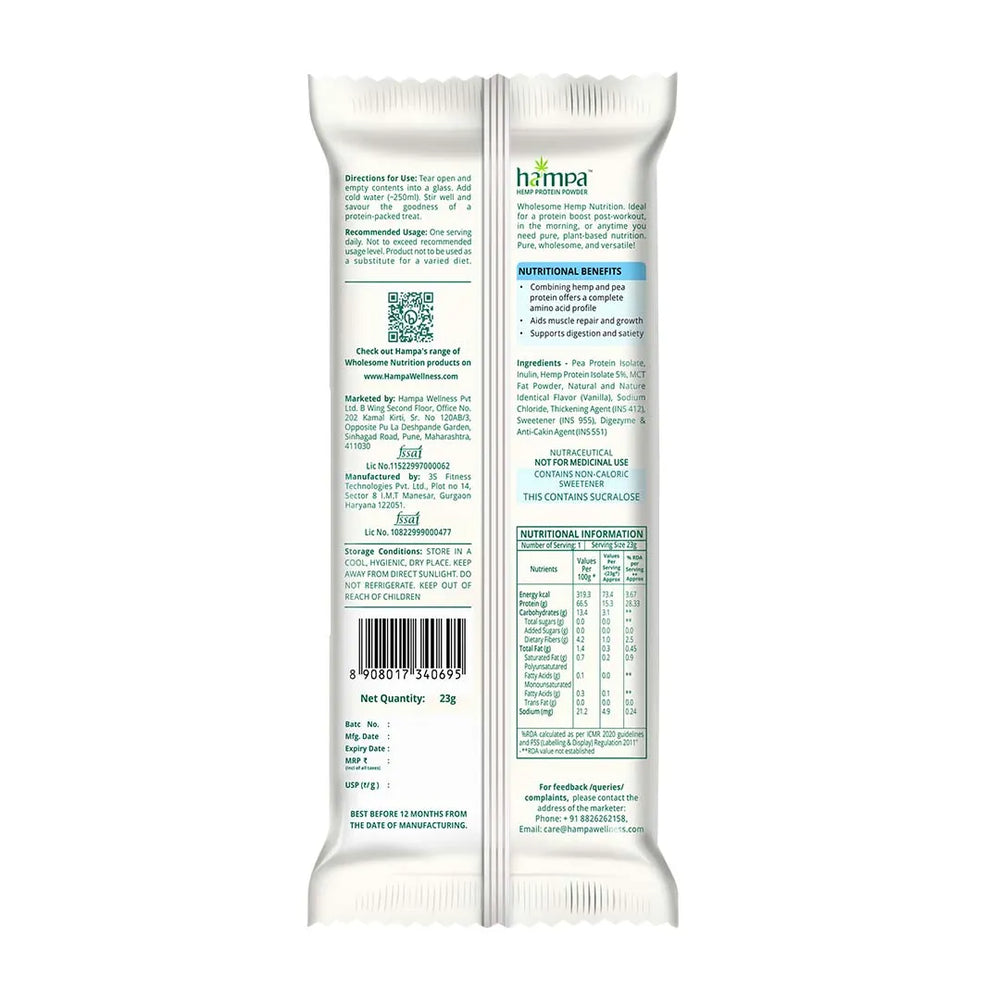 
                  
                    Hemp Protein Powder - Vanilla Flavour
                  
                