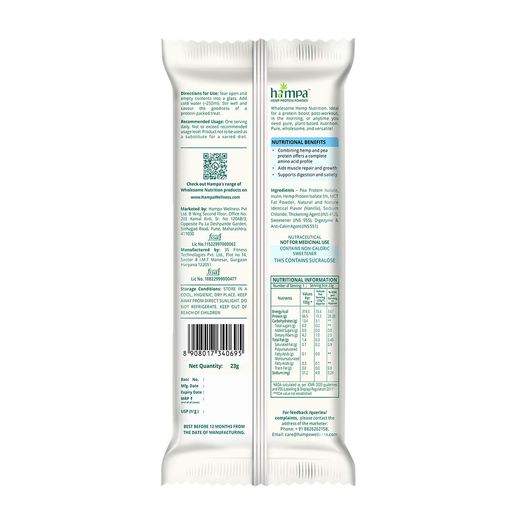 
                  
                    Hemp Protein Powder - Vanilla Flavour
                  
                