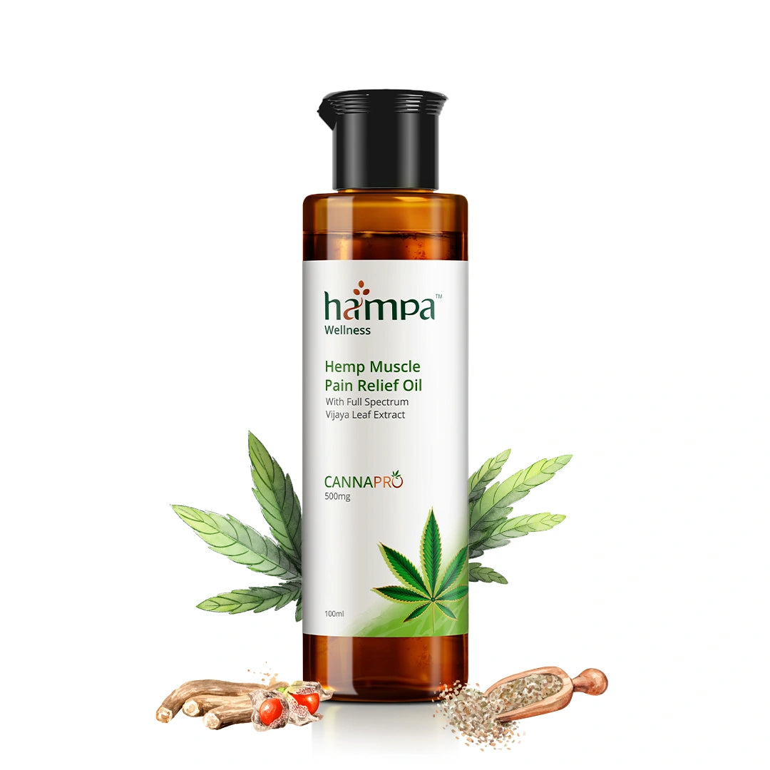 Hampa Hemp Muscle Pain Relief Oil - 100ml