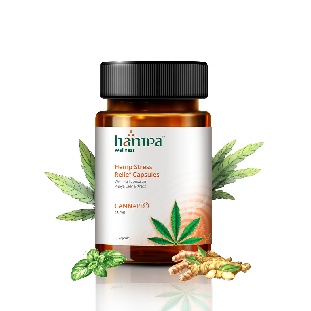 
                  
                    Hampa Hemp Stress Relief Capsules 50mg, 15 capsules
                  
                