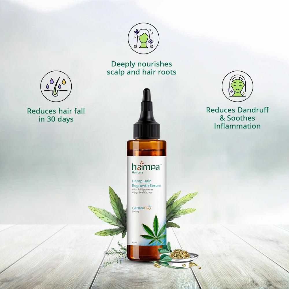 
                  
                    Hampa Hemp Hair Regrowth Serum 100ml+ Hampa Hemp Hair Regrowth Oil 100 ml
                  
                