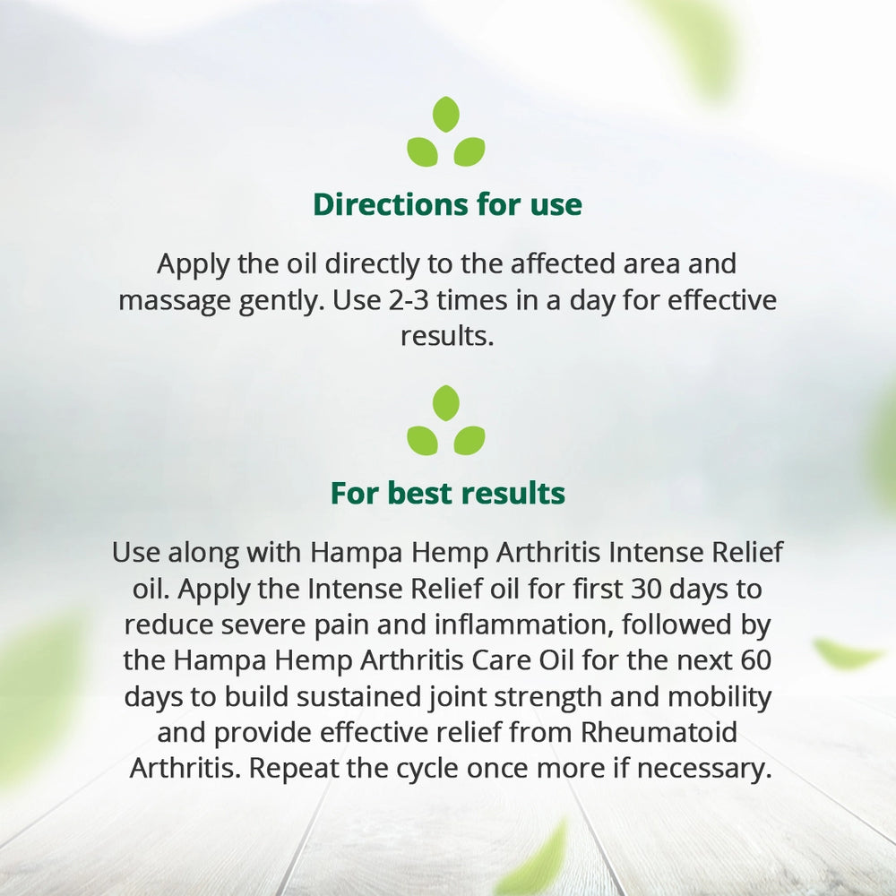 Hemp Arthritis Care Oil - 100ml