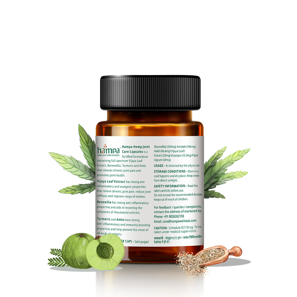 
                  
                    Hampa Hemp Joint Care Capsules | 30 capsules
                  
                