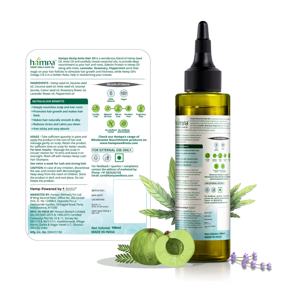 
                  
                    Hampa Hemp Amla Hair Oil - 100ml
                  
                