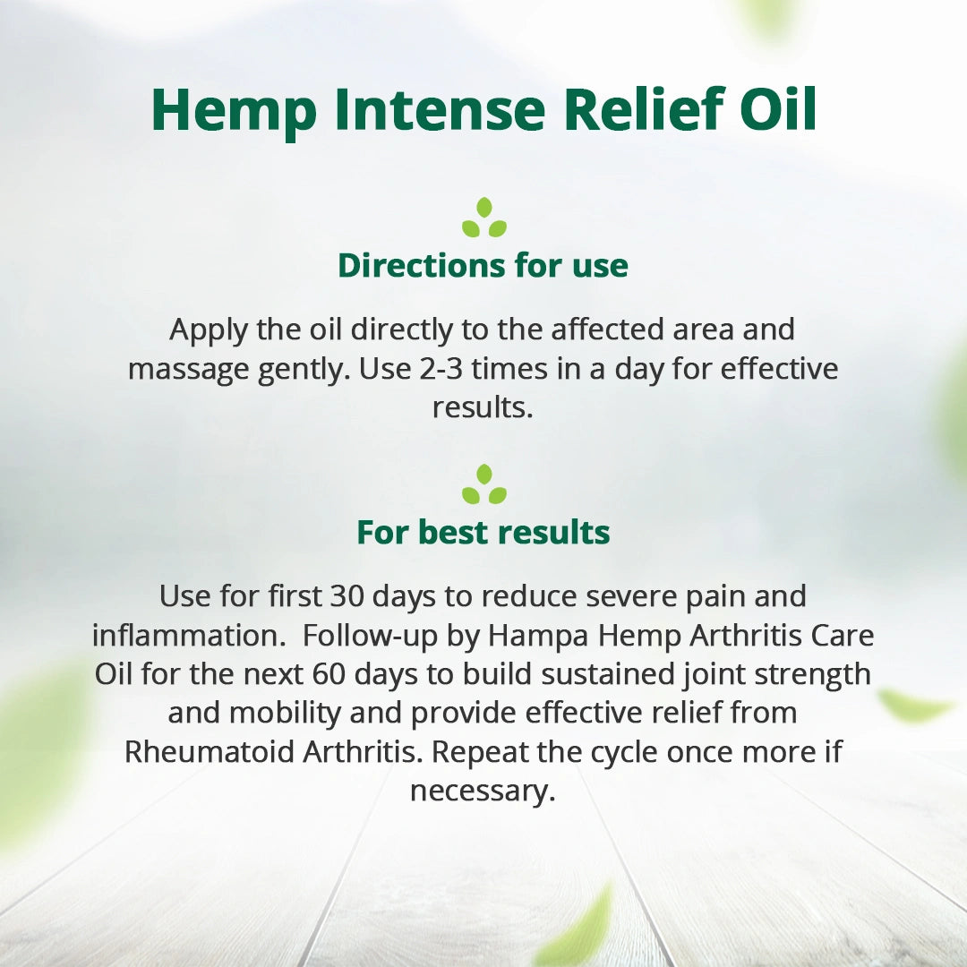 
                  
                    Hampa Hemp Arthritis Intense Relief Oil 50ml + Hampa Hemp Arthritis Care Oil 100ml
                  
                