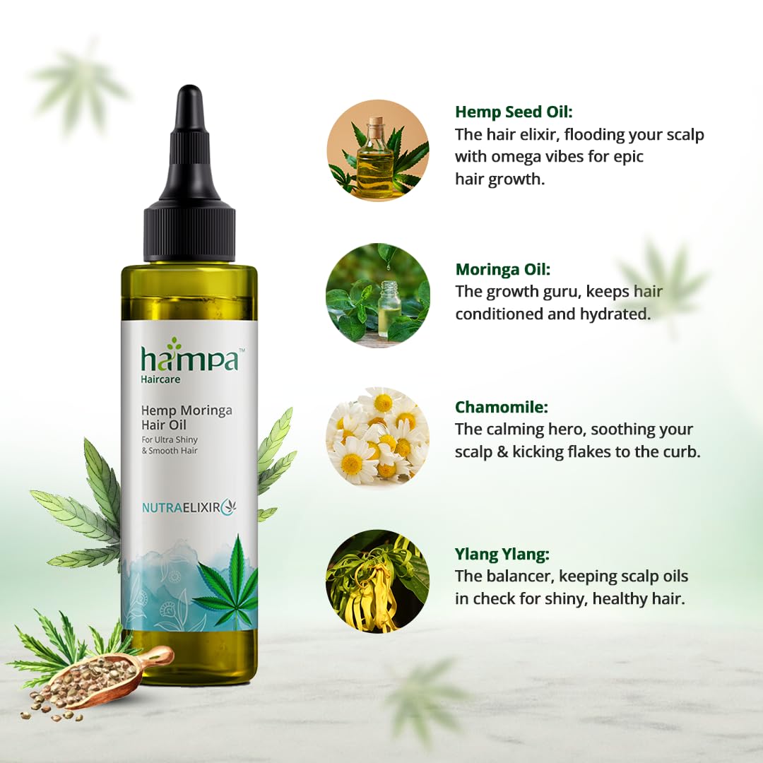 
                  
                    Hemp Moringa Hair Oil - 100ml
                  
                