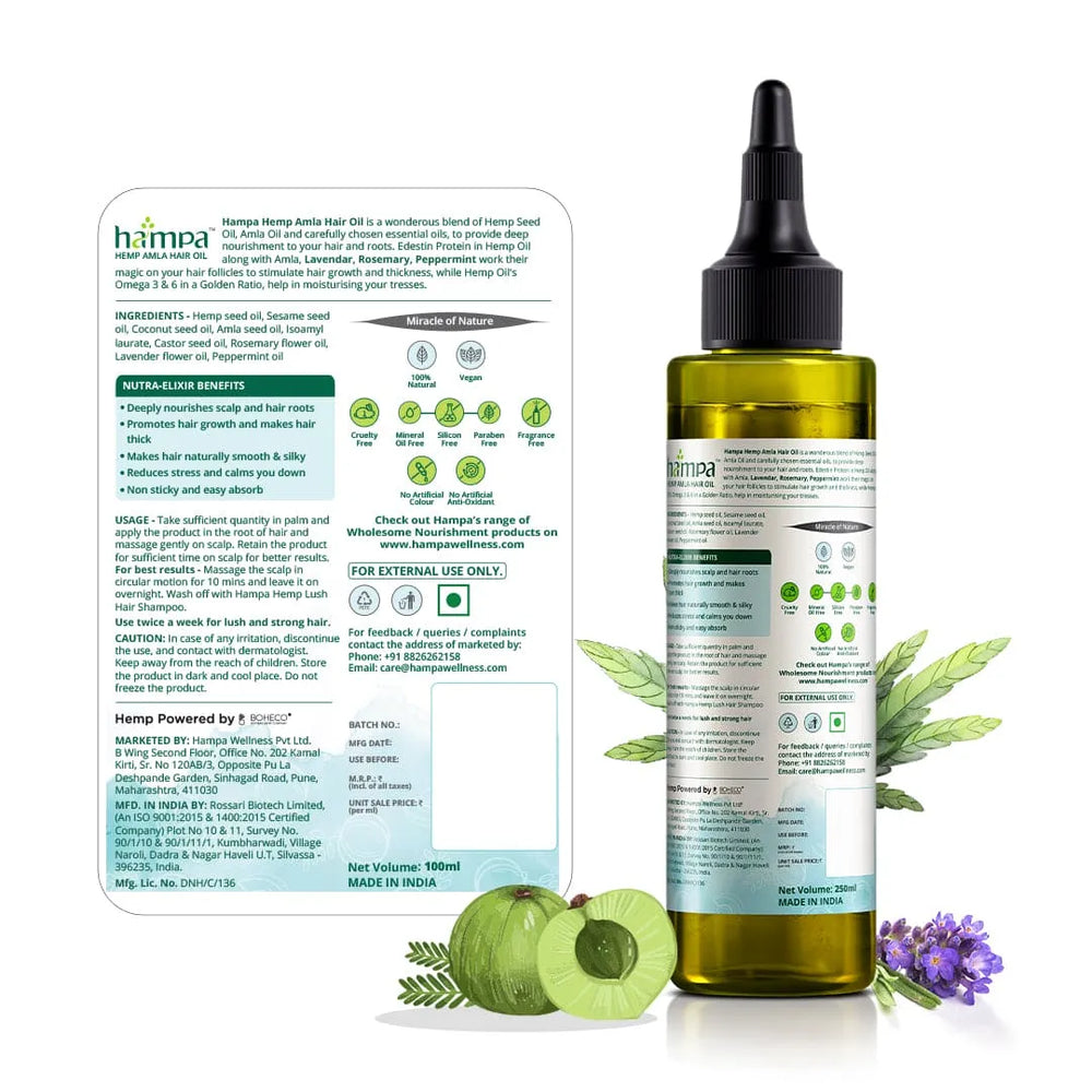 
                  
                    Hemp Amla Hair Oil 100ml + Hemp Lush Hair Shampoo 200ml
                  
                