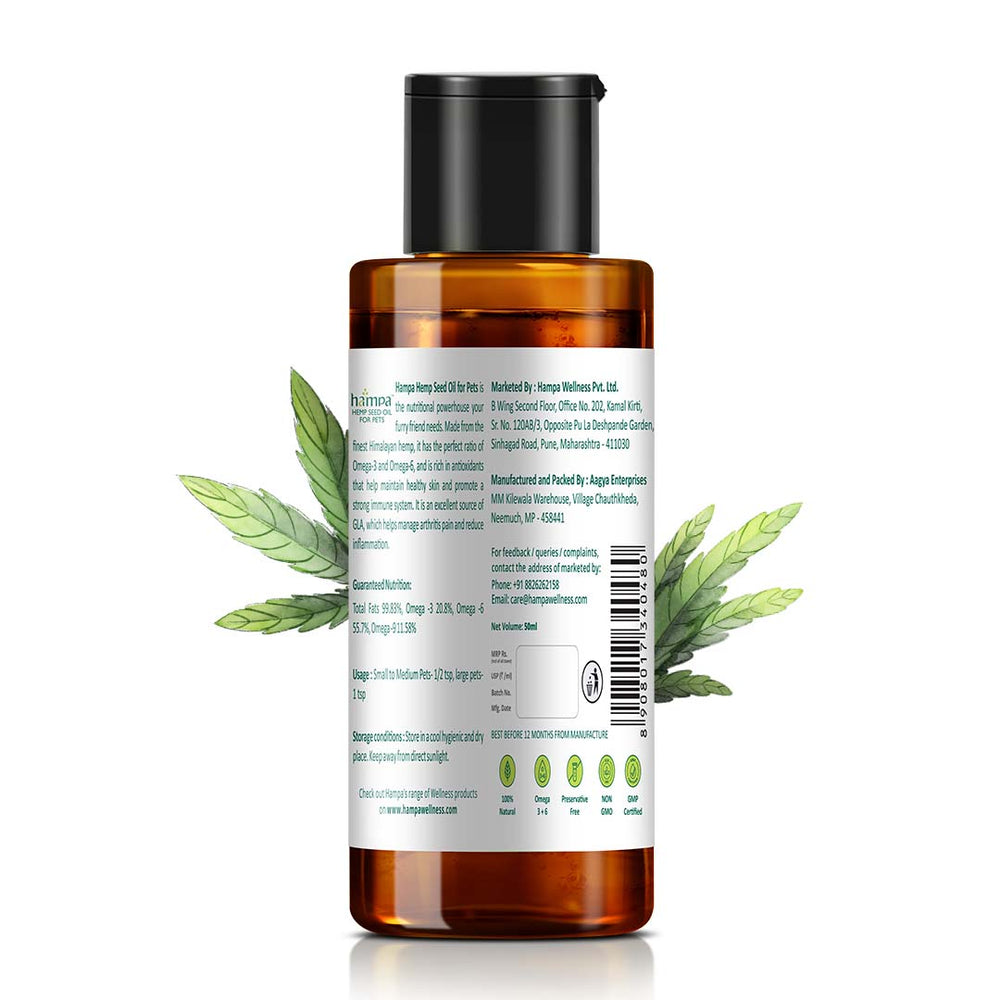 
                  
                    Hemp Seed Oil for Pets- 50ml
                  
                