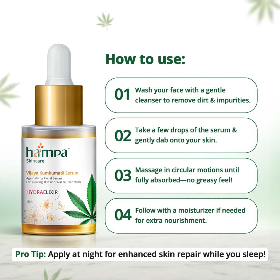 
                  
                    Hampa Vijaya Kumkumadi Serum- 15ML
                  
                