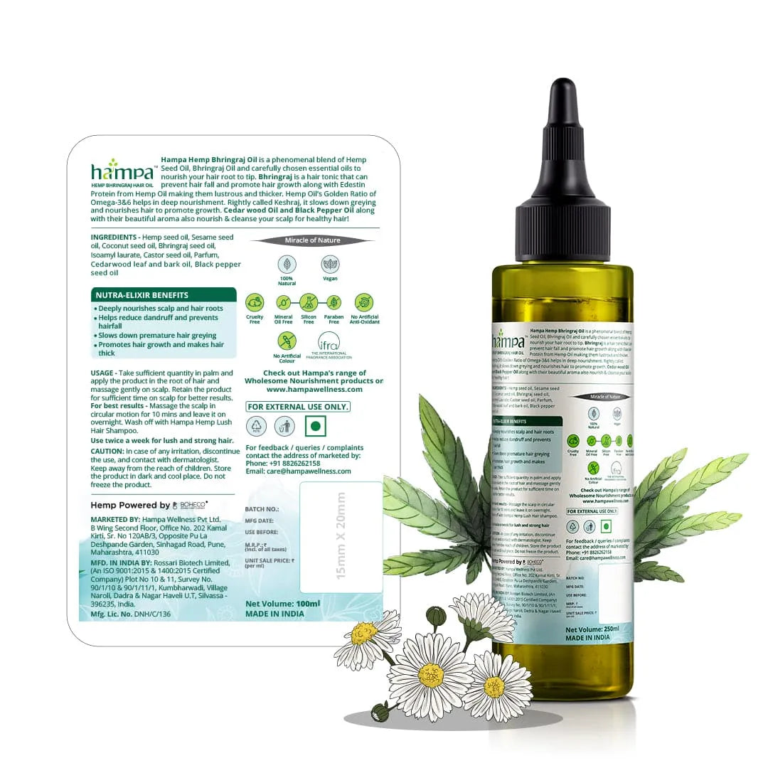 
                  
                    Hemp Bhringraj Hair Oil 100ml + Hemp Lush Hair Shampoo 200ml
                  
                